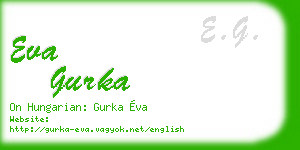 eva gurka business card